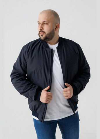 Темно-синяя демисезонная куртка мужская 7860-1 Demos