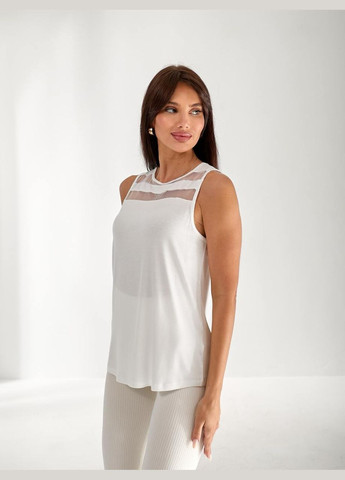 Жіноча футболка з сіткою Fashion - (336214729)