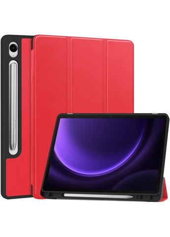 Чохол-книжка Flexible TPU Mate для Samsung Galaxy Tab S9 (SM-X710/SM-X716)/S9 FE (SM-X510/SM-X516B) Red (712531) BeCover (341491427)