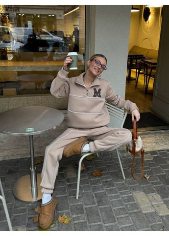 Женский спортивный костюм на флисе, турецкая тринитка, размер (арт. 588LUB) No Brand (370618837)