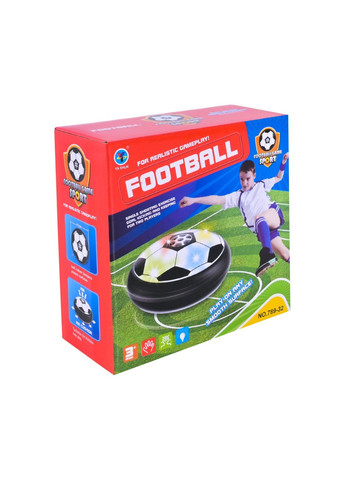Настольная игра Аэрофутбол с подсветкой и звуком, диаметр 11,6 см, модель No Brand 789-32 (371926196)
