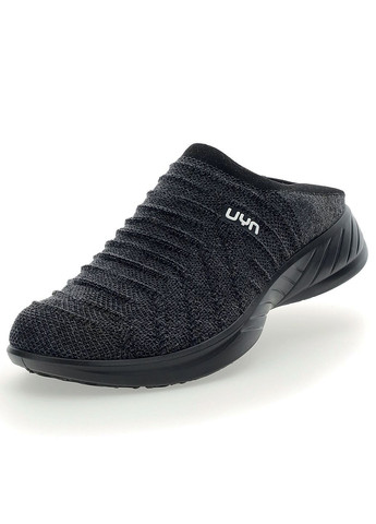 Комбіновані кросівки жіночі UYN 3D RIBS SABOT WOOL Black Sole G618 Anthracite/Melange/Black