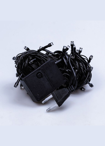 Гирлянда нить 6м на 50 LED лампочек светодиодная черный провод 8 режимов работы Garlando (315636067)