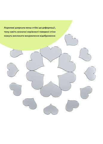 Зеркальный декор акриловый самоклеющийся серебро, 18шт (D) SW-00002524 Sticker Wall (327089175)