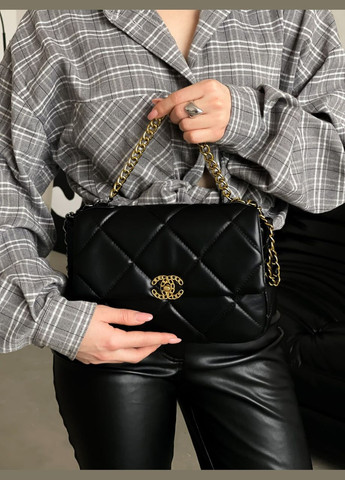 Сумка Сhanel 19 Flap Bag BIG size черный No Brand (323448661)