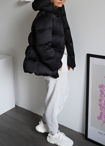 Чорний зимній Пуховик One