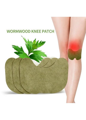 Пластир для зняття болю в суглобах коліна, ліктя, зап'ястя з екстрактом полину Knee Patch No Brand (285272320)