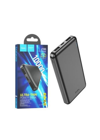 Зовнішній акумулятор — портативна батарея J100 High-ranking power bank 10000mAh чорний Hoco (315137254)