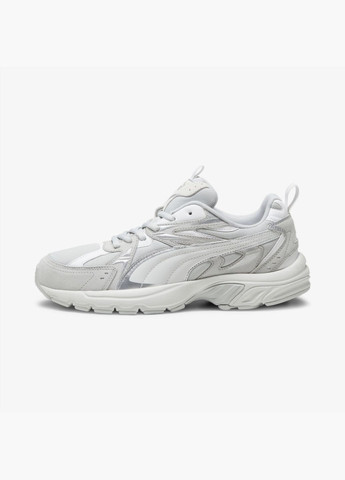Серые всесезонные кроссовки milenio tech suede grey 393489-02 Puma