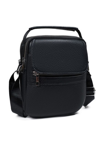 Чоловіча сумка-барсетка з ручкою шкіряна Qvant 1107 - Чорного кольору Tiding Барсетка (366889825)