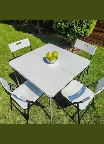 Набор складной мебели(Стол и 4 стула), Белый (с сумкой) SW-00001540 IKI (292564924)