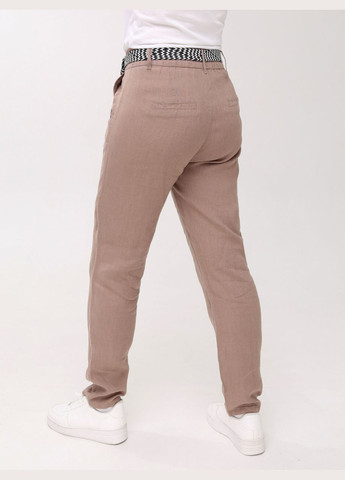 Брюки женские коричневые слоучи льняные летние Estensivo Slouchy (297373558)