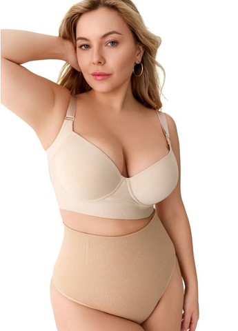 Корректирующие женские трусики стринги с ребрами жесткости утягивающие трусы на высокой посадке коррекционное белье утяжка талии Cindylove (341538411)