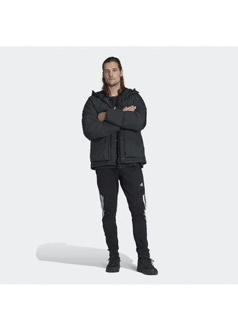 Чорна пуховик чоловічий utilitas black hg8581 adidas