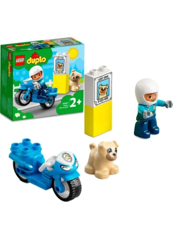 Конструктор DUPLO Town Поліцейський мотоцикл 5 деталей (10967) Lego (322914080)