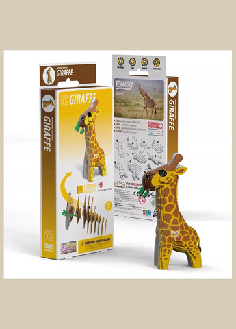 Сборная 3D модель Зоопарк Жираф (XEG-009) Eugy (333251897)