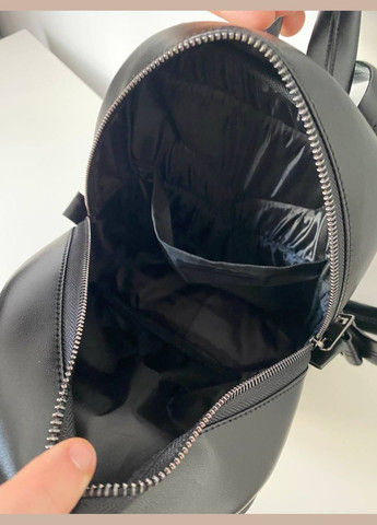 Жіночий чорний рюкзак екокожа Town Style mini YR No Brand (331020984)