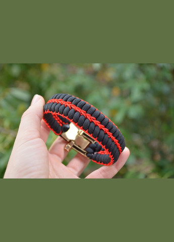 Браслет из паракорда с Козаком Гербом Украины из латуни ручного литья с оплеткой + брелок в подарок No Brand (341738740)