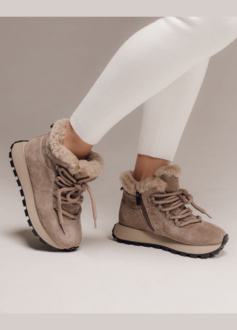 Зимові черевики візон замша вовна Lifexpert (309160921)