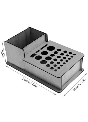 Органайзер шкірника з дерева Татіра капучино (ОКО-001409) No Brand (328912147)