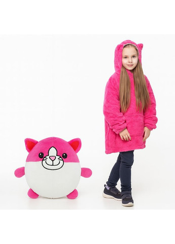 Дитячий плед-худі Huggle Hoodie «Солодка мрія» (рожевий) No Brand (366447364)