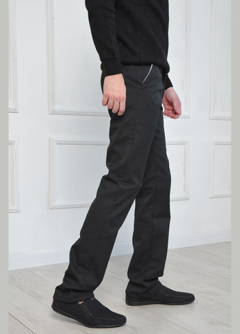 Штани чоловічі на флісі чорного кольору Let's Shop (277151462)