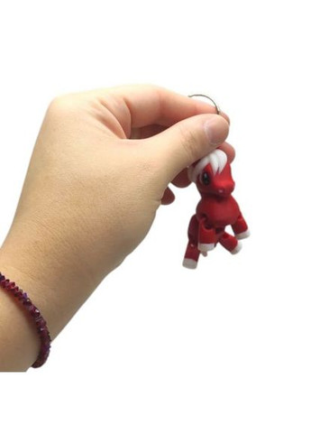 Брелок 3D печать "Конячка/Пони" красный MIC (369786356)