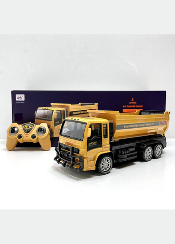 Машина самоскид на радіокеруванні світло фар 30 см Жовтий (690-A2) No Brand (305235638)