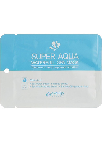 Eyenlip Зволожувальна маска для обличчя Super Aqua Waterfull Spa Mask 25ml (2-993477) — Крем, Південна Корея (369794602)
