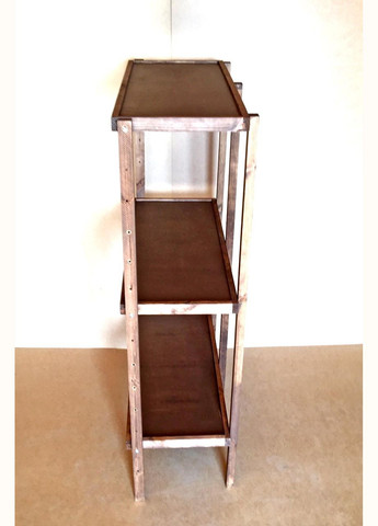 Этажерка разборная из дерева Честер 3 полки 40х100х150 капучино (ЭТЖ-8340100150) No Brand (327868468)