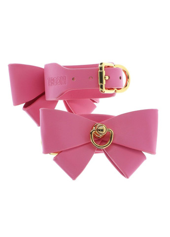 Поножи с бантиками Malibu Ankle Cuffs из веганской кожи, розовые Taboom (297519408)