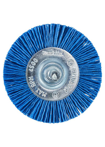 Торцева нейлонова щітка D-45630 (63 мм, 6 мм, К240) конічна для кінцевої обробки (30699) Makita (295038795)