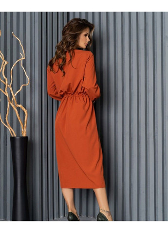 Терракотовое повседневный платье 13792 xl терракотовый ISSA PLUS