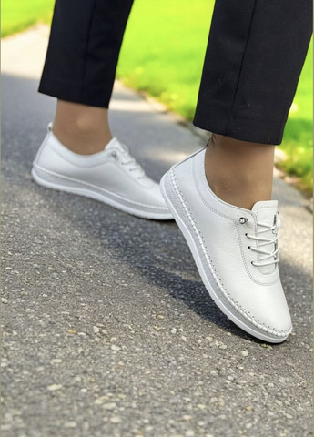 No Brand Туфли белый з натуральная кожа, — всесезон (323222705)