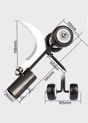 Крюк для прополювання міжплиткових швів Re2ls (кореневидальник) з серпом Losso (327041499)