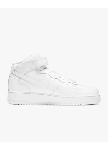 Білі Осінні чоловічі кросівки air force 1 07 mid білий Nike