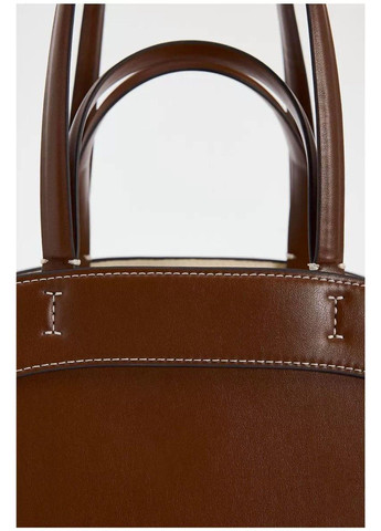 Сумка жіноча коричнева з екошкіри - велика сумка шопер на плече No Brand (366668736)