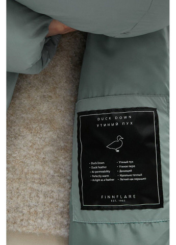 Зеленый зимний Пуховик Finn Flare