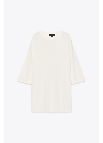 Белое вечернее, кэжуал, повседневный трикотажный комплект топ и юбка Zara