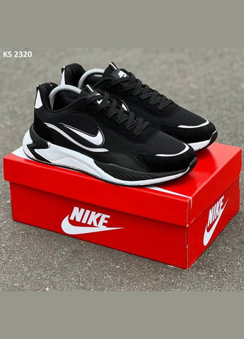 Чорні Осінні кросівки Nike Air Black White