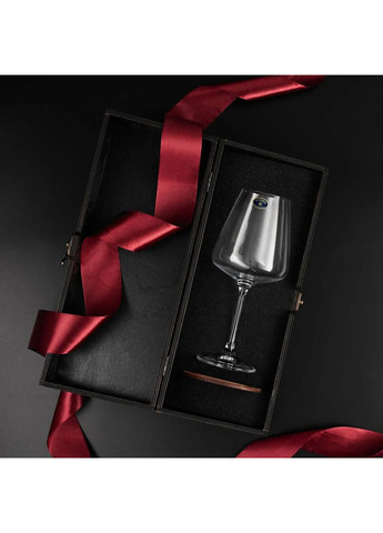 Подарунковий набір для вина на 1 бокал та костери Bohemia (364550590)