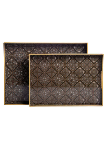 Набір прямокутних підносів для подачі їжі 2 (шт) 40×30×4 (см) HP-HK-14 Yiwu (368765231)