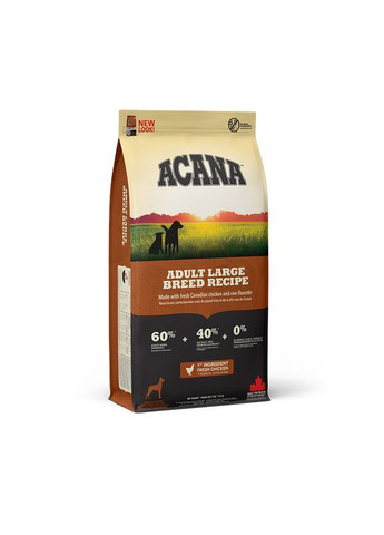 Сухой корм для собак Adult Large Breed Recipe для взрослых собак крупных пород 17 кг (a52117) Acana (314710203)