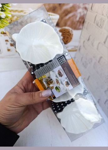 Набор соусниц R22045 фарфор 9х7,5х3см 3шт Белый Stenson (328912545)