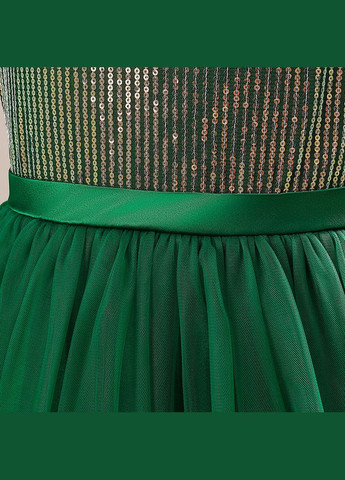 Зелёное детское платье длинное No Brand (317050742)