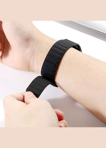 Силиконовый магнитный ремешок Magnet для часов Huawei Watch GT 2 / GT 3 42 mm - Black Primolux (333719957)