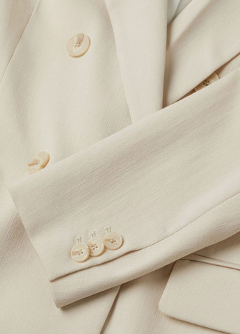 Светло-бежевый женский жакет H&M однотонный - летний