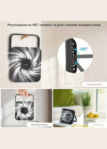 Настільний вентилятор USB Gaiatop df-01 чорний 3 швидкості No Brand (317254167)