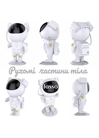 Лазерний проектор зоряного неба "Астронавт" з акумулятором та пультом Losso (327041570)