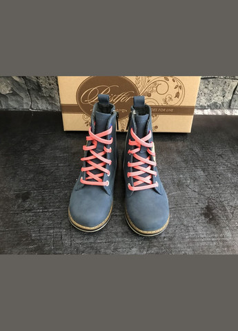 Синие повседневные осенние демисезонные ботинки для девочек, Bistfor